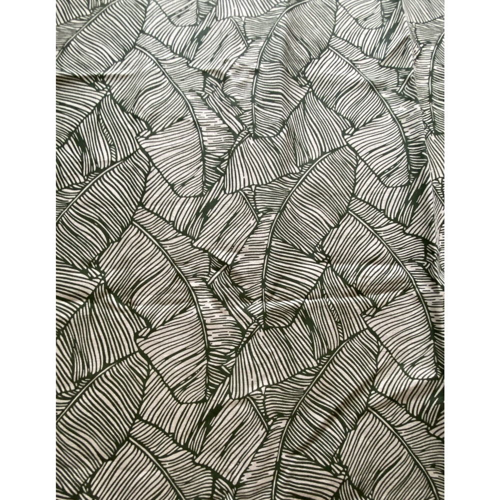 Brunschwig & Fils Les Palmiers Print Green Fabric Sample 48" x 88" orig 202 yd.
